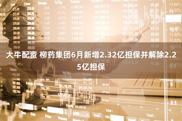大牛配资 柳药集团6月新增2.32亿担保并解除2.25亿担保