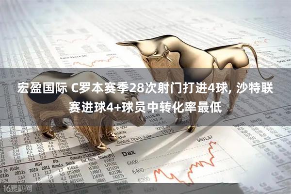 宏盈国际 C罗本赛季28次射门打进4球, 沙特联赛进球4+球员中转化率最低